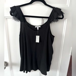 NWT Maurices Ruffle Lace Tank